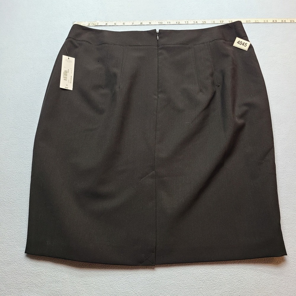 Worthington Pencil Skirt Women 18 Black NEW Stretch Lined Professional - Picture 7 of 8